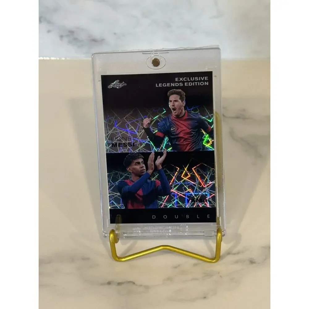 Messi & Yamal 2024 Leaf Exclusive Legends Edition Double Black Laser ELE-80 #4/7